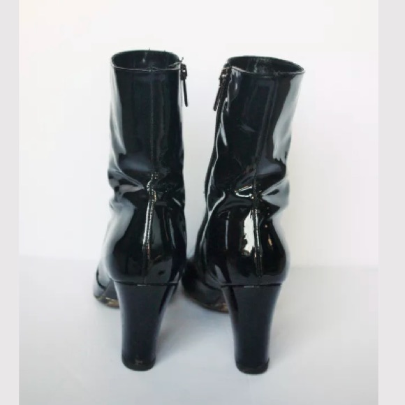 AQUATALIA PATENT LEATHER ANKLE BOOTS - Picture 6 of 7